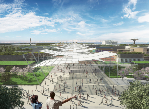 Un espace de 1 million de m2 conçu comme une ancienne cité romaine, bordée d’un canal et traversée par un axe central de 1.5 km, véritable "Avenue du Monde" - Photo DR Expo Milano 2015 Un espace de 1 million de m2 conçu comme une ancienne cité romaine, bordée d’un canal et traversée par un axe central de 1.5 km, véritable "Avenue du Monde" - Photo DR Expo Milano 2015