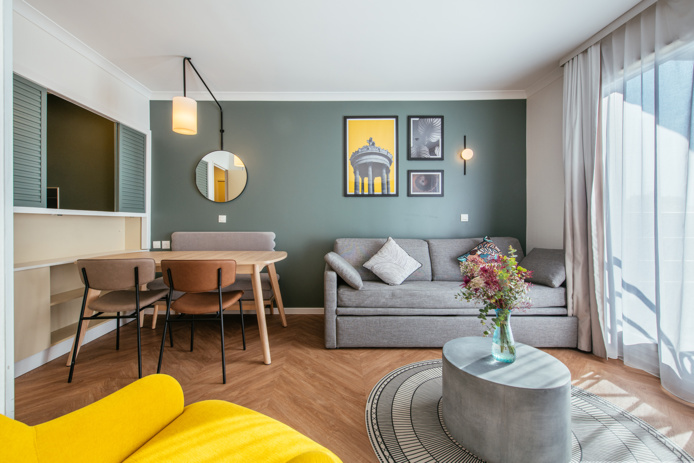 Un appartement de l'Adagio Paris Buttes Chaumont (©Adagio)