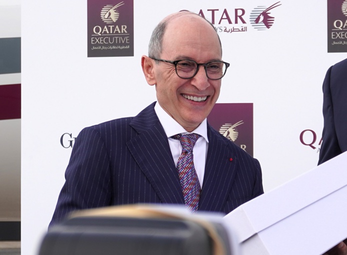 Akbar Al Baker directeur général de Qatar Airways a accordé une interview à TourMaG dans le cadre du salon du Bourget - Photo CH Akbar Al Baker directeur général de Qatar Airways a accordé une interview à TourMaG dans le cadre du salon du Bourget - Photo CH