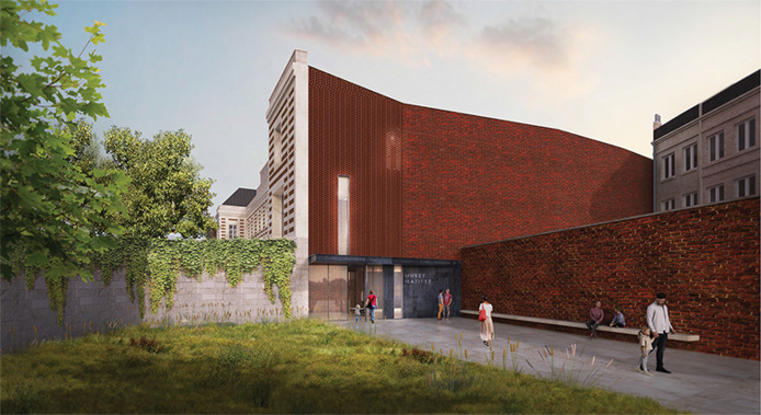 Une entrée aménagée pour les groupes(©Bernard Desmoulins) Une entrée aménagée pour les groupes(©Bernard Desmoulins)