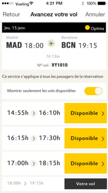 L'offre ne s'applique qu'aux billets achetés au tarif Optima ou Excellence - DR : Vueling L'offre ne s'applique qu'aux billets achetés au tarif Optima ou Excellence - DR : Vueling