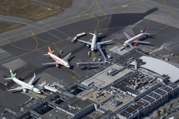 Le trafic international reste très moteur avec une progression de +10,5%. En 2014, Nantes Atlantique compte 35 destinations directes vers l’Europe, soit 2 fois plus qu’en 2009. Photo Nantes Atlantique Vinci Airports