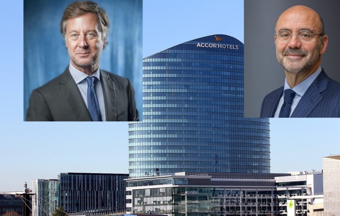 Sébastien Bazin, P-dg, et Jean-Jacques Morin, DG Adjoint, à chacun sa Division (©Accor) Sébastien Bazin, P-dg, et Jean-Jacques Morin, DG Adjoint, à chacun sa Division (©Accor)