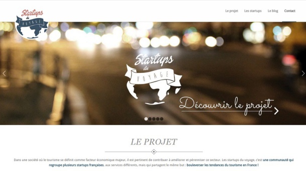Tout juste créé, le site-vitrine des startups du voyage présente le concept, les cinq startups et leurs dernières actualités. DR. Capture d’écran Tout juste créé, le site-vitrine des startups du voyage présente le concept, les cinq startups et leurs dernières actualités. DR. Capture d’écran