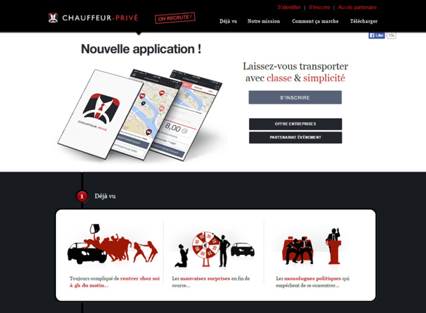Chauffeur-Privé propose un service de chauffeur à toute heure de la journée, ou de la nuit grâce à son application mobile sur IOS ou Android. DR Capture d’écran Chauffeur-Privé propose un service de chauffeur à toute heure de la journée, ou de la nuit grâce à son application mobile sur IOS ou Android. DR Capture d’écran