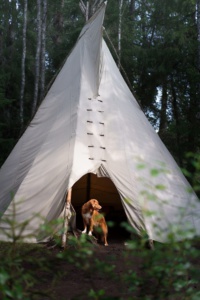 Le voyagiste s'est lancé cet été dans les nuitées en tipis toujours à Arêches - DR : GlobAtlas Adventures