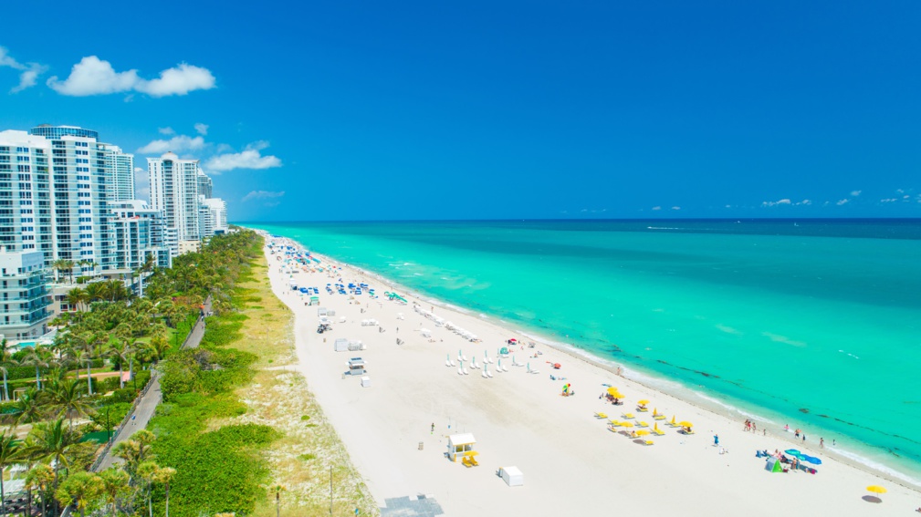 Vue aérienne de South Beach, Miami Beach, Floride. USA © miami2you - stock.adobe.com