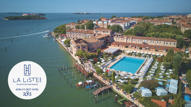Vue aérienne du Cipriani sur l'île de la Giudecca élu meilleur hôtel du monde - (Photo DR/La Liste)