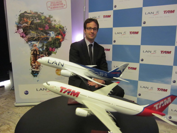 Thibaud Morand, son directeur commercial de la compagnie LATAM veut promouvoir son réseau dans toute l'Amérique du Sud. DR-LAC Thibaud Morand, son directeur commercial de la compagnie LATAM veut promouvoir son réseau dans toute l'Amérique du Sud. DR-LAC