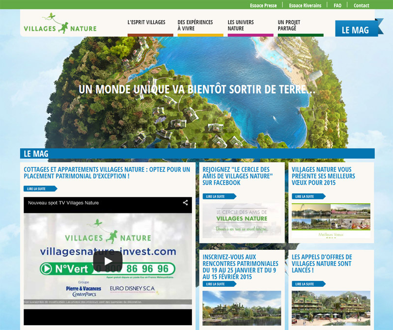 Eurodisney and Center Parcs start building their “Villages Natures” residences Eurodisney and Center Parcs start building their “Villages Natures” residences