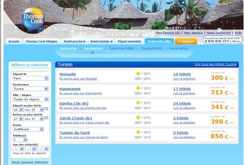 Thomas Cook lance une nouvelle solution web avec TravelTainment