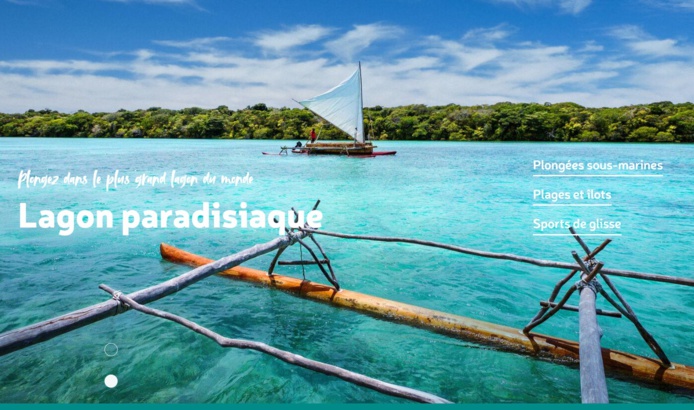 Le nouveau site de Nouvelle-Calédonie Tourisme fait la part belle aux images - Photo Capture écran