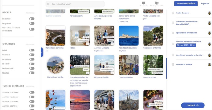 L'outil roadBOOK permet de composer des carnets de voyage numériques personnalisés en fonction des appétences des touristes, et de les diriger vers des territoires moins connus - DR : OTLCM L'outil roadBOOK permet de composer des carnets de voyage numériques personnalisés en fonction des appétences des touristes, et de les diriger vers des territoires moins connus - DR : OTLCM