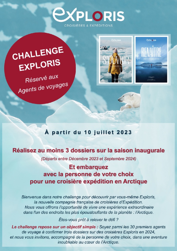 Exploris fait gagner des croisières en Arctique... Exploris fait gagner des croisières en Arctique...