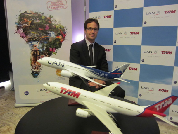Thibaud Morand, business director of the LATAM company wants to promotes its network all over South America. DR-LAC Thibaud Morand, business director of the LATAM company wants to promotes its network all over South America. DR-LAC