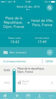 L'application SNCF offre un accompagnement sur l'ensemble du trajet - DR : SNCF