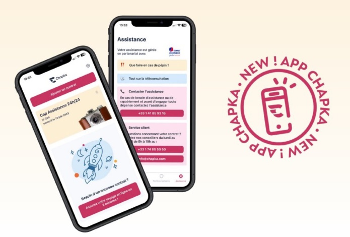 Chapka lance son application mobile