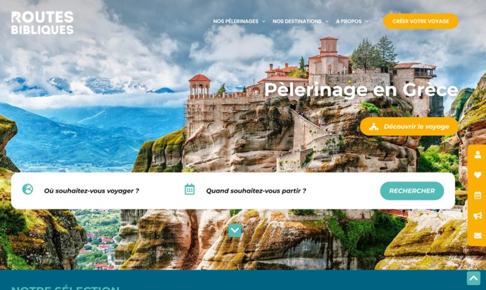 Le nouveau site Internet de Routes Bibliques - Capture écran Le nouveau site Internet de Routes Bibliques - Capture écran