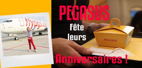 Les enfants qui fêtent leur anniversaire ont droit à une annonce et un gâteau surprise avec Pegasus - DR : Pegasus Airlines Les enfants qui fêtent leur anniversaire ont droit à une annonce et un gâteau surprise avec Pegasus - DR : Pegasus Airlines