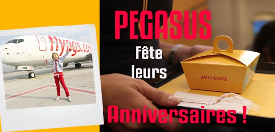 Les enfants qui fêtent leur anniversaire ont droit à une annonce et un gâteau surprise avec Pegasus - DR : Pegasus Airlines