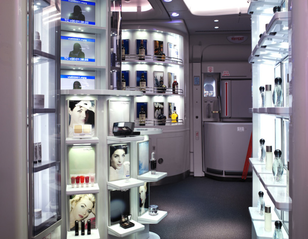 Le duty free de Korean Air est une véritable boutique des airs. DR