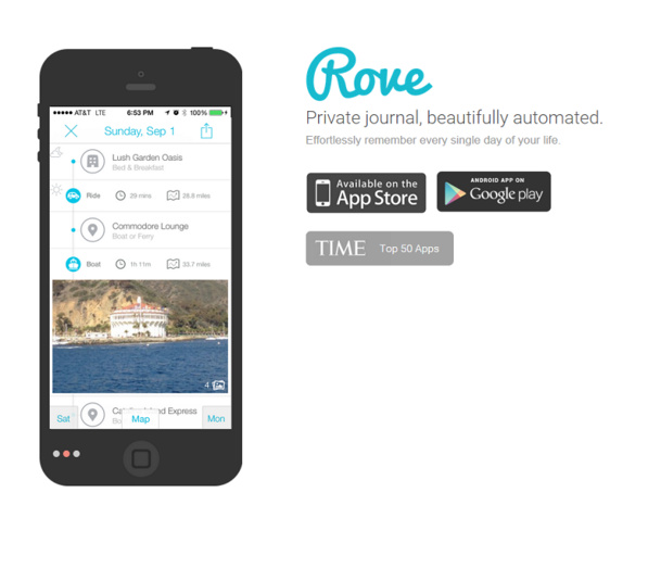Rove, édité par Zetrip, est un carnet de voyage numérique. L’application enregistre les déplacements pour construire un journal de bord géolocalisé. DR Capture d’écran Rove, édité par Zetrip, est un carnet de voyage numérique. L’application enregistre les déplacements pour construire un journal de bord géolocalisé. DR Capture d’écran