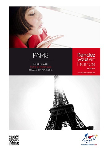Rendez-Vous en France revient à la Porte de Versailles, les 31 mars et 1er avril 2015 - DR Rendez-Vous en France revient à la Porte de Versailles, les 31 mars et 1er avril 2015 - DR