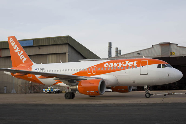 La couleur orange a été étendue jusqu’à l’arrière du  fuselage, afin de laisser plus de place au logo, qui gagne 15% en taille - DR : easyjet