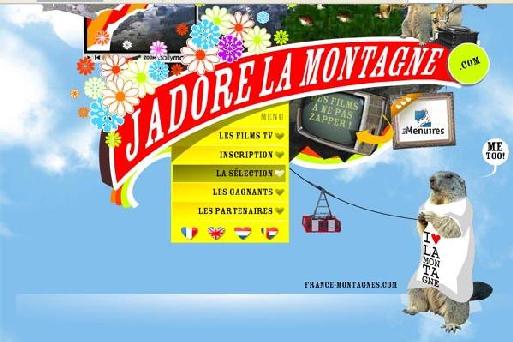 Page d'accueil du site jadorelamontagne.com