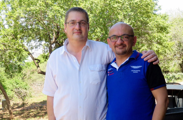 Thierry Houalard (gche) et Gabriel Taher /photo JDL