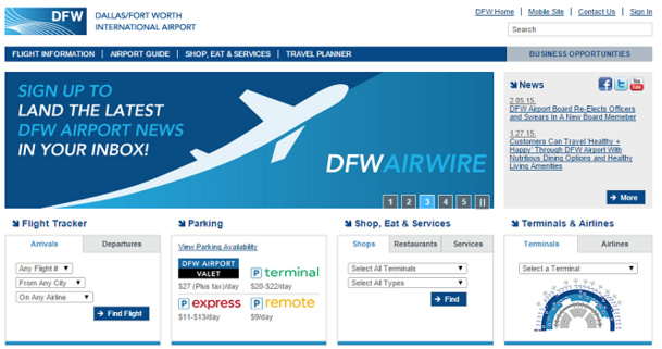 L'aéroport de Dallas/Fort Worth lance un appel d'offres pour l'exploitation commerciale de 30 espaces, principalement au Terminal D - Capture d'écran L'aéroport de Dallas/Fort Worth lance un appel d'offres pour l'exploitation commerciale de 30 espaces, principalement au Terminal D - Capture d'écran