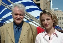 Claire Pitois & Michel Hofer, lors de la ''passation de pouvoirs'' Claire Pitois & Michel Hofer, lors de la ''passation de pouvoirs''