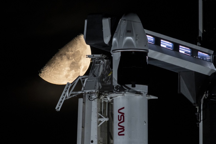 SpaceX a lancé le septième vol habité de la capsule Crew Dragon à destination de l’ISS. - Photo Twitter SpaceX
