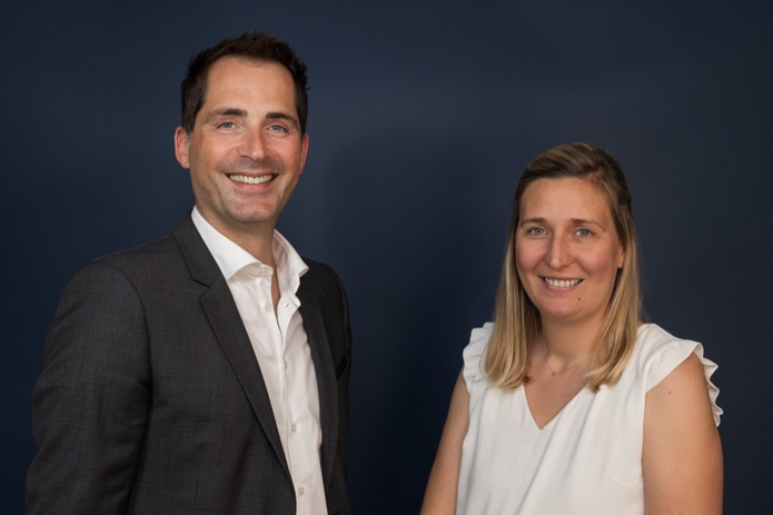 Olivier Narcy, Directeur commercial EMEA et Relations Clients Groupe de PONANT et Priscille Bravard Directrice des Relations Clients Groupe - Photo Ponant Violette Vauchelle