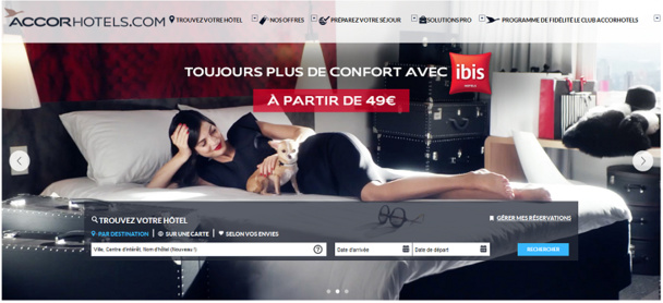 Accor se lance dans la bataille face à Booking.com - Capture d'écran