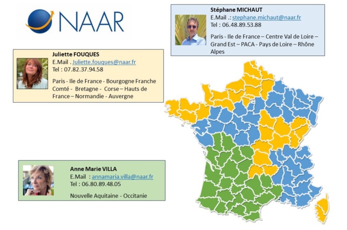 La répartition commerciale de Naar Voyages - DR