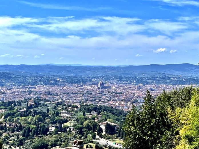 Des collines où est juchée Fiesole, la vue sur Florence est assez bluffante (Photo PB) Des collines où est juchée Fiesole, la vue sur Florence est assez bluffante (Photo PB)