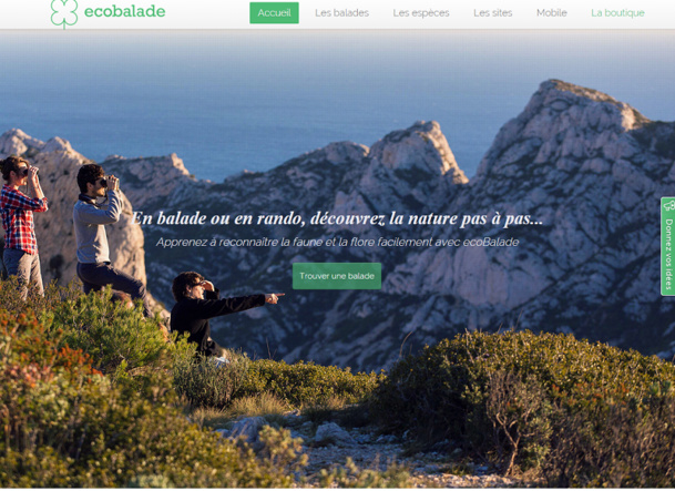 Grâce à EcoBalade, il est possible de créer un parcours centré autour de la nature et de l'écosystème de votre région ou de votre territoire. DR Capture d'écran Grâce à EcoBalade, il est possible de créer un parcours centré autour de la nature et de l'écosystème de votre région ou de votre territoire. DR Capture d'écran