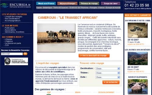 Escursia. fr, le site du voyagiste