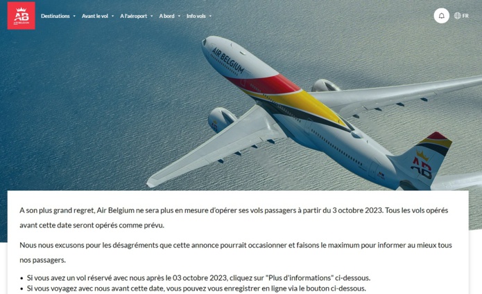 Air Belgium a annoncé l'arrêt de ses vols après le 3 octobre 2023 - DR Air Belgium a annoncé l'arrêt de ses vols après le 3 octobre 2023 - DR