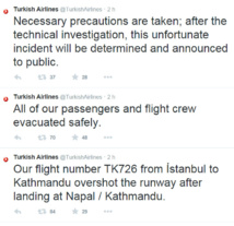Népal : un avion de Turkish Airlines rate son atterrissage à Katmandou