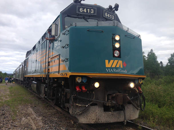 Le "cheval de fer des grands espaces" est un moyen de rencontrer les Québécois et découvrir la géographie du nord Québec - DR : Via Rail Canada