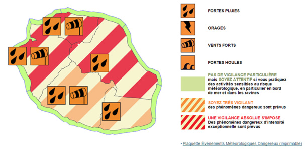 Tempête Haliba : La Réunion en vigilance renforcée Tempête Haliba : La Réunion en vigilance renforcée