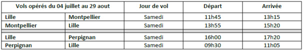 Lille : Hop! volera vers Perpignan et Montpellier pendant l'été 2015 Lille : Hop! volera vers Perpignan et Montpellier pendant l'été 2015