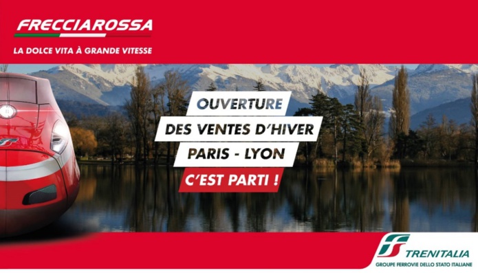Trenitalia a ouvert ses ventes hiver et remet en service en 3e aller retour entre Paris et Lyon - Photo Trenitalia Trenitalia a ouvert ses ventes hiver et remet en service en 3e aller retour entre Paris et Lyon - Photo Trenitalia