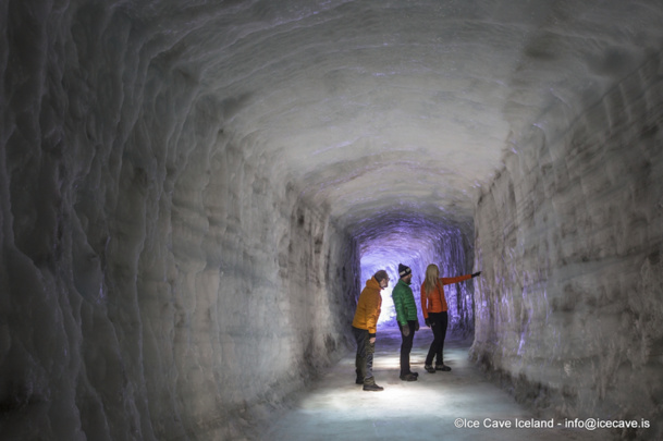 Le tunnel de glace sera ouvert au public dès la fin mai 2015 - DR Le tunnel de glace sera ouvert au public dès la fin mai 2015 - DR