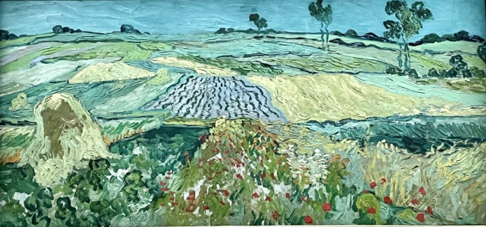 A Auvers-sur-Oise, Van Gogh a expérimenté des formats inédits pour représenter les vastes paysages du Vexin (Photo PB)s