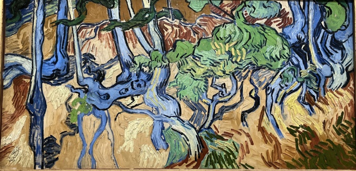 Cet entrelacs de racines dénudées, cadré très près, est la dernière oeuvre peinte par Van Gogh avant son suicide (Photo PB) Cet entrelacs de racines dénudées, cadré très près, est la dernière oeuvre peinte par Van Gogh avant son suicide (Photo PB)
