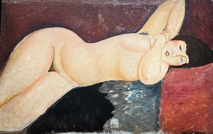 C'est le seul nu de Modigliani présente au musée de l'Orangerie (Photo PB) C'est le seul nu de Modigliani présente au musée de l'Orangerie (Photo PB)