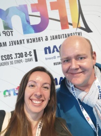 Myriam Tord et Jean-Charles Franchomme du Helpdesk Officiel des Pros du Tourisme - Photo MT Myriam Tord et Jean-Charles Franchomme du Helpdesk Officiel des Pros du Tourisme - Photo MT